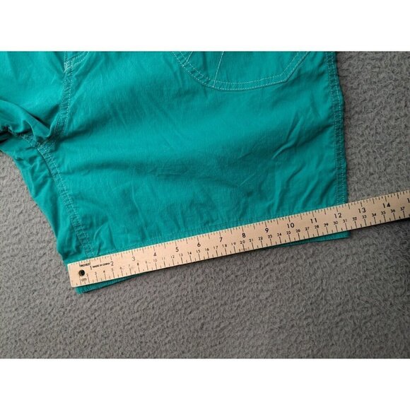 Kuhl Shorts Womens 14 Cotton Nylon Stretch Hiking Flap Pockets Bluish Green - Picture 9 of 15